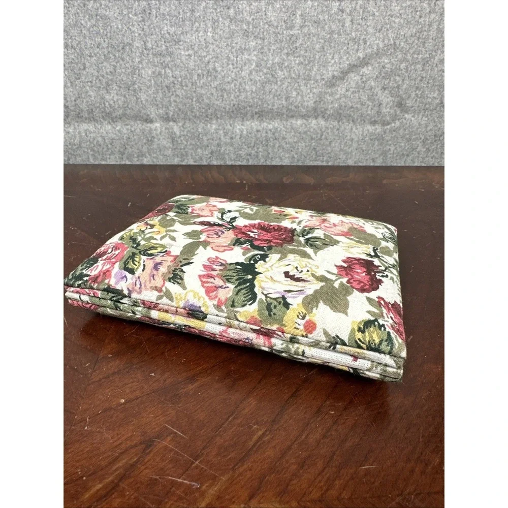 Vintage Floral Fabric Picture Frame Rose Print Cottage Core Granny